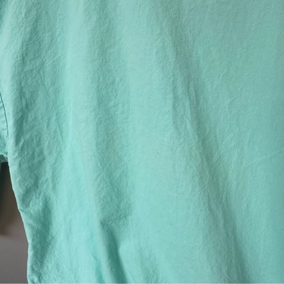 Vintage 90s Teal Graphic Pullover Las Vegas Travel Patch Collared Large - Picture 7 of 14